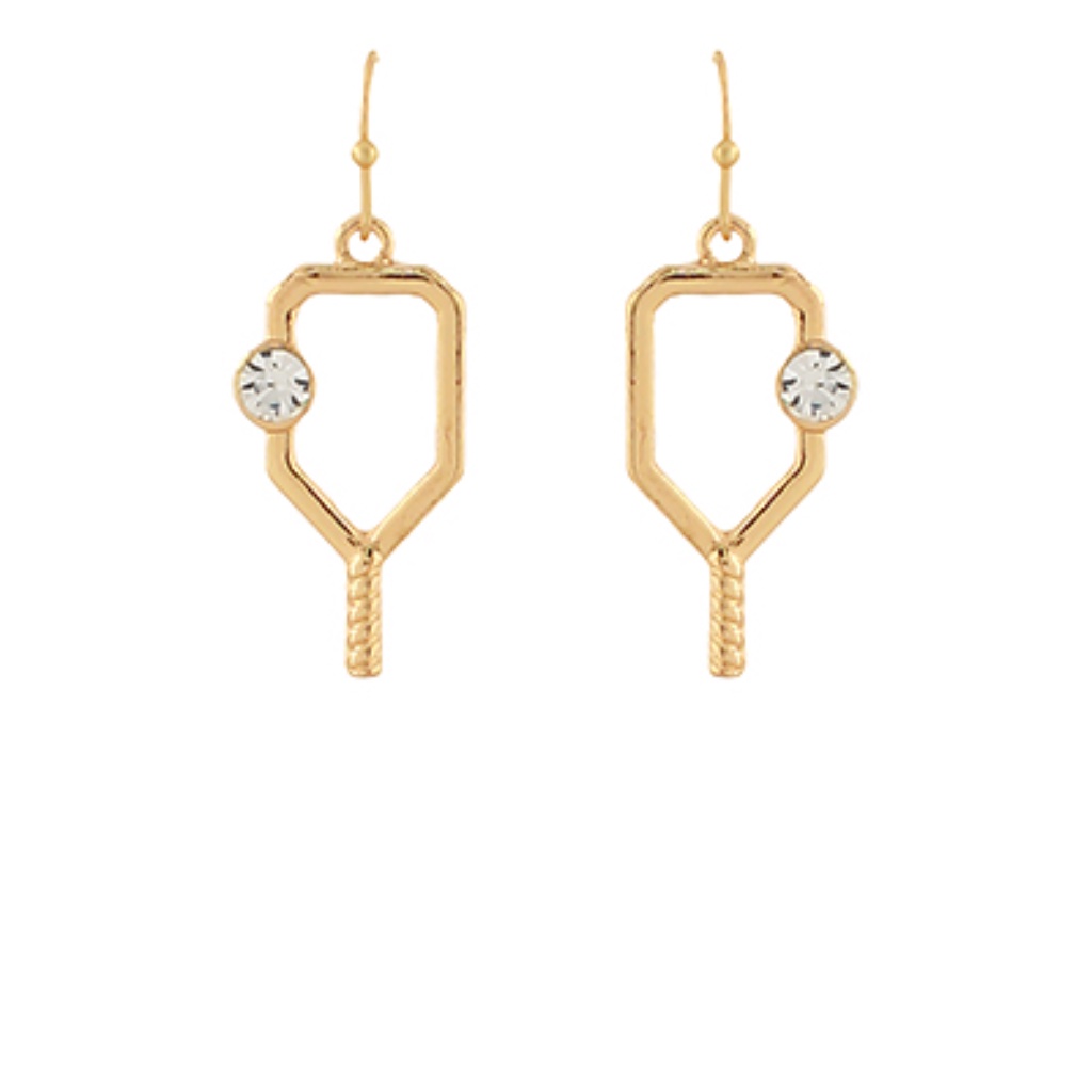 Pickelball WCrystal Earrings 55$